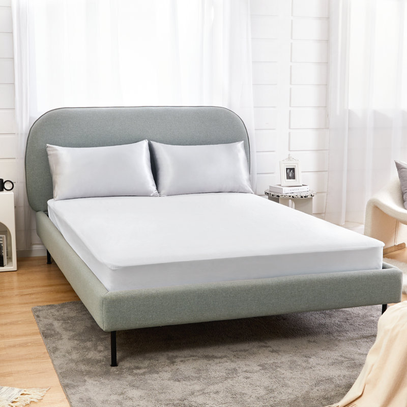 Oglethorpe Waterproof Zipper Mattress Protector Mattress Protector Case Pack, Queen