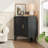 Sliding 2 - Door Corner Accent Cabinet-462668608