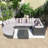 93.5''Wicker Outdoor Patio Sofa Set With Rattan Sofa Lounger With Rectangular Coffee Table-2026285435