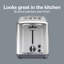 Grille-pain 2 tranches en acier inoxydable brossé avec fentes extra larges Hamilton Beach, 22992G