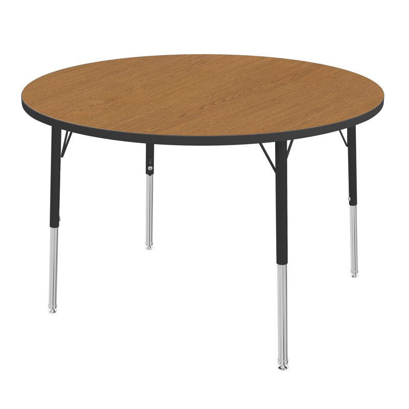 Table d'activité à hauteur réglable MG, H 24 po x L 42 po x l 42 po, Chêne solaire