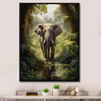 «Clarencia Elephant Jungle Sanctuary IV», reproduction sur toile