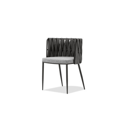 19.5'' H Faux Leather Upholstered Metal Armchair