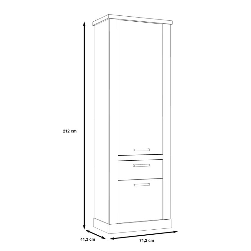 Raymeir Manufactured Wood Wardrobe