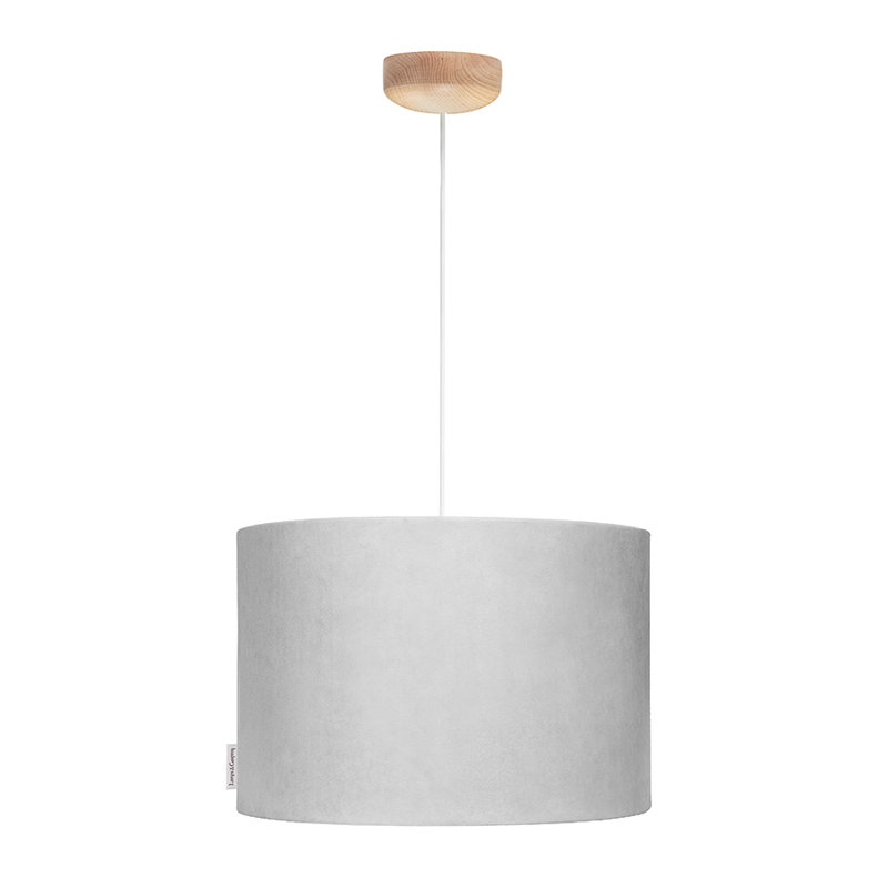 - Light Brown Drum Pendant, Grey