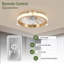 Ventilateur de plafond 18,9 po avec lumières DEL Kasiya