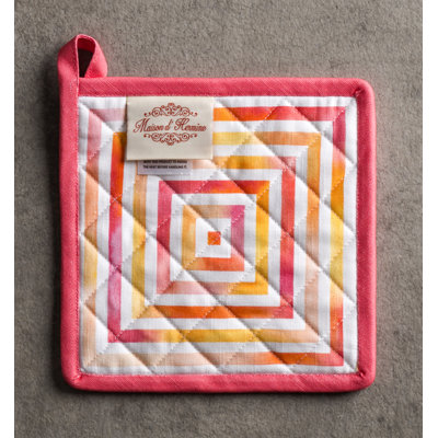 Maison D' Hermine Geometric Cotton Potholder Set