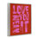 «Love You Mean It» sur giclée encadrée rouge, design par House of Lulu