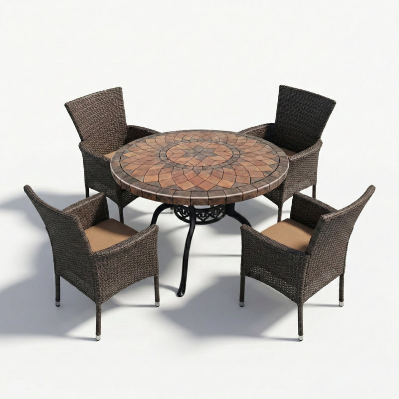 4 - Person Patio Dining Set Table,