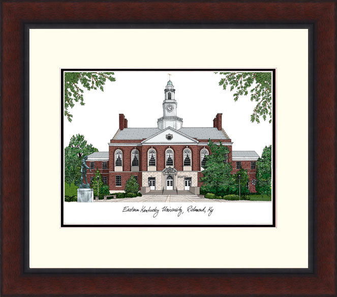 Cadre photo de lithographie à alumnus héritée ncaa eastern kentucky colonels l'