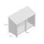 Nia 180cm W x 68cm D Solid Wood Log Store-926307046