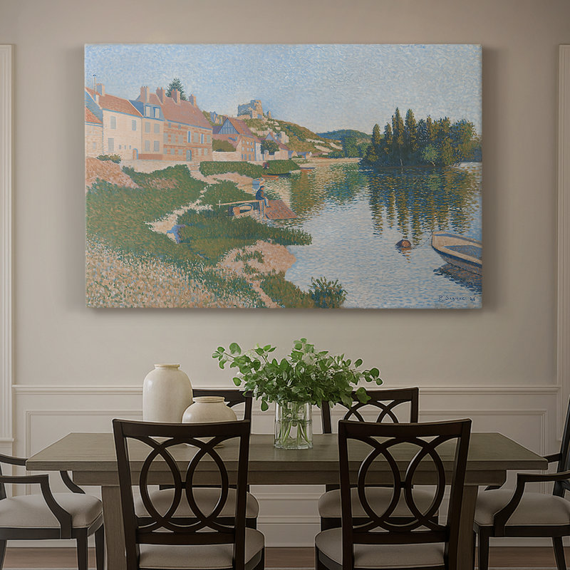 Les Andelys, Château Gaillard-Paul Signac-Toile tendue avec châssis-1886, 40 x 60