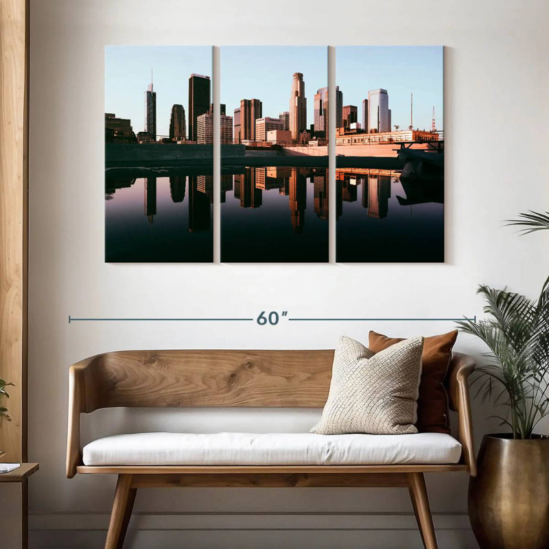 Kavia Los Angeles Skyline Reflection, 32" H x 50" W
