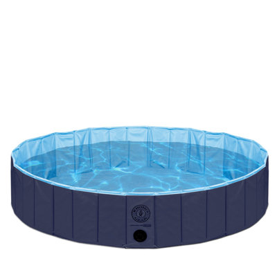 Piscine pliable pour chien - piscine et baignoire portables pour animaux de compagnie, PVC durable, drainage facile et conception sans gonflage