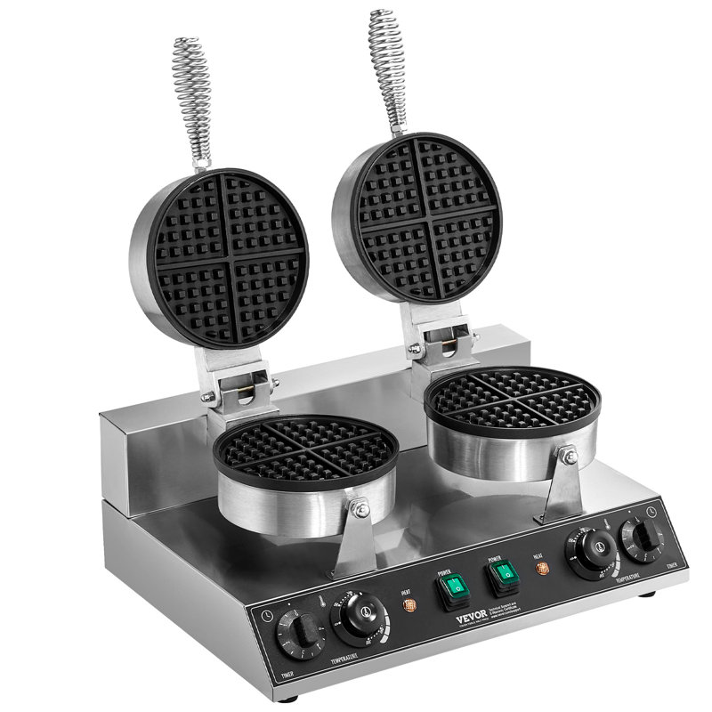 Gaufrier commercial anti-adhésif 2460W