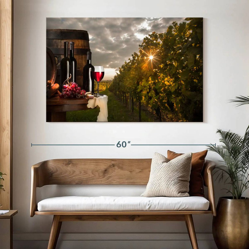Vin rouge toscan Yarlin, H 34 po x l 51 po