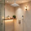 Ensemble de douche au plafond en nickel brossé 12 pouces avec pomme de douche à main
