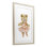 «Floral Ballerina Teddy Bear», reproduction encadrée sous verre, design par Amy Hall