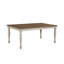 Table de salle à manger rectangulaire en bois 70 po Katherine, brun et blanc