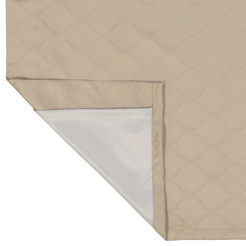 Arno Curtain Single Panel, 52"W x 63"L, Latte