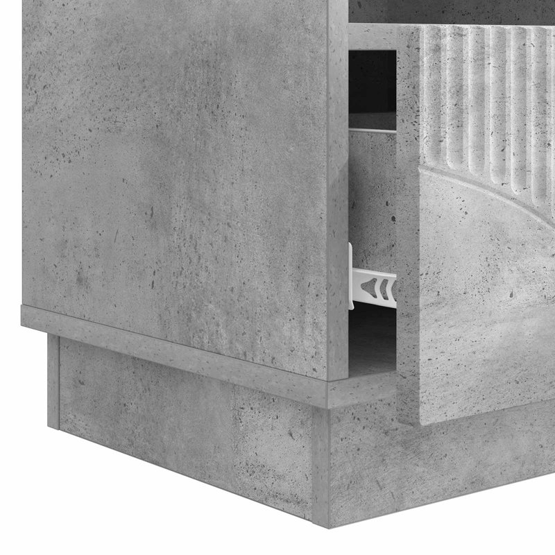 Unfinished TV Stand for TVs up to 43", Concrete Grey