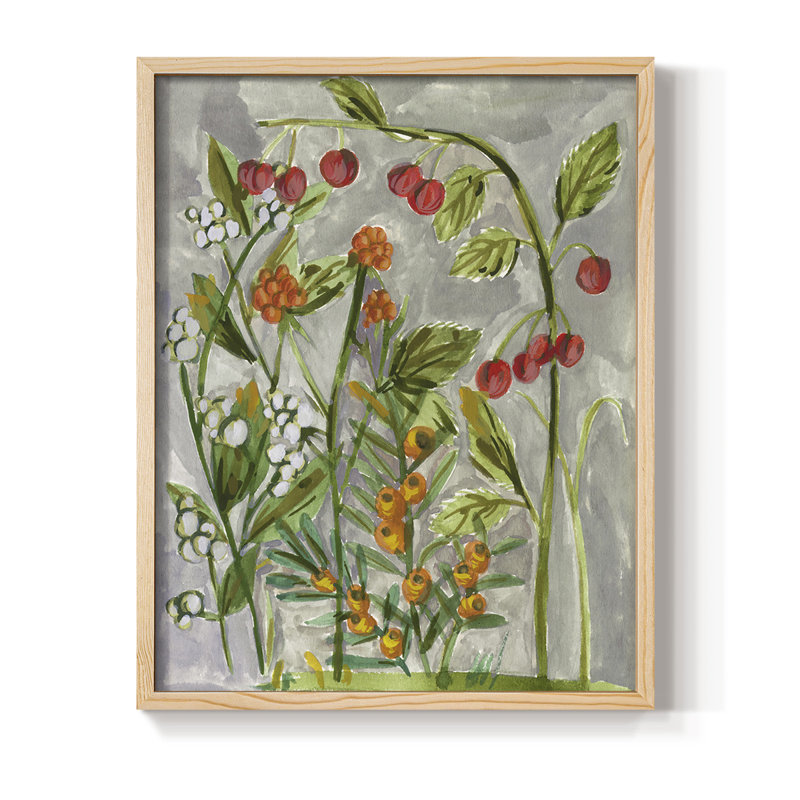 «Dear Nature I», reproduction encadrée - bois massif, H 11 po x l 9 po