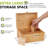 Large Bamboo Box With Combination Lock Decorative Box For Home Great Gift Choice Stash Storage Lockbox With Storage Jar, Tray, Resealable Bags And More (Brown)