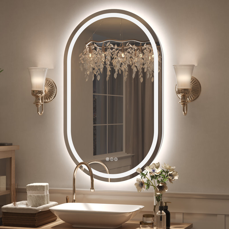 Miroir de salle de bain mural Molly, 40 po x 24 po