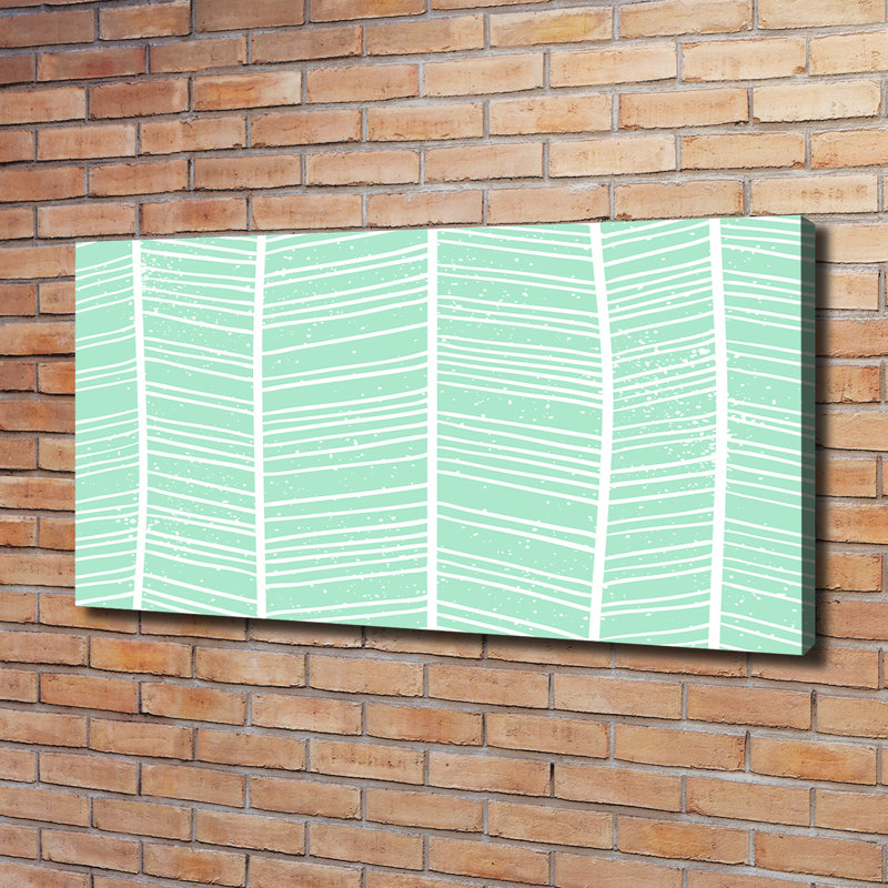 Herringbone Pattern - Wrapped Canvas Print