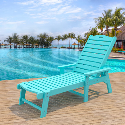 Chaise longue d'extérieur inclinable 78,7 po Alizay