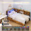 Structure de lit d'angle avec rangement et lumières à DEL, lit de jour simple avec station de charge, bibliothèque et tiroirs sous le lit pour chambre d'enfant