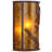 Rustic Lodge Flush Mounted Sconce