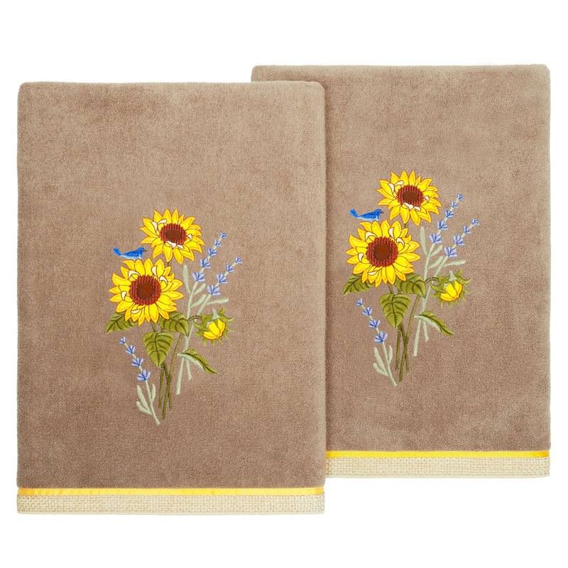 r 100% Turkish Cotton Hand Towel, Cocoa, Bath Towel-2Pack