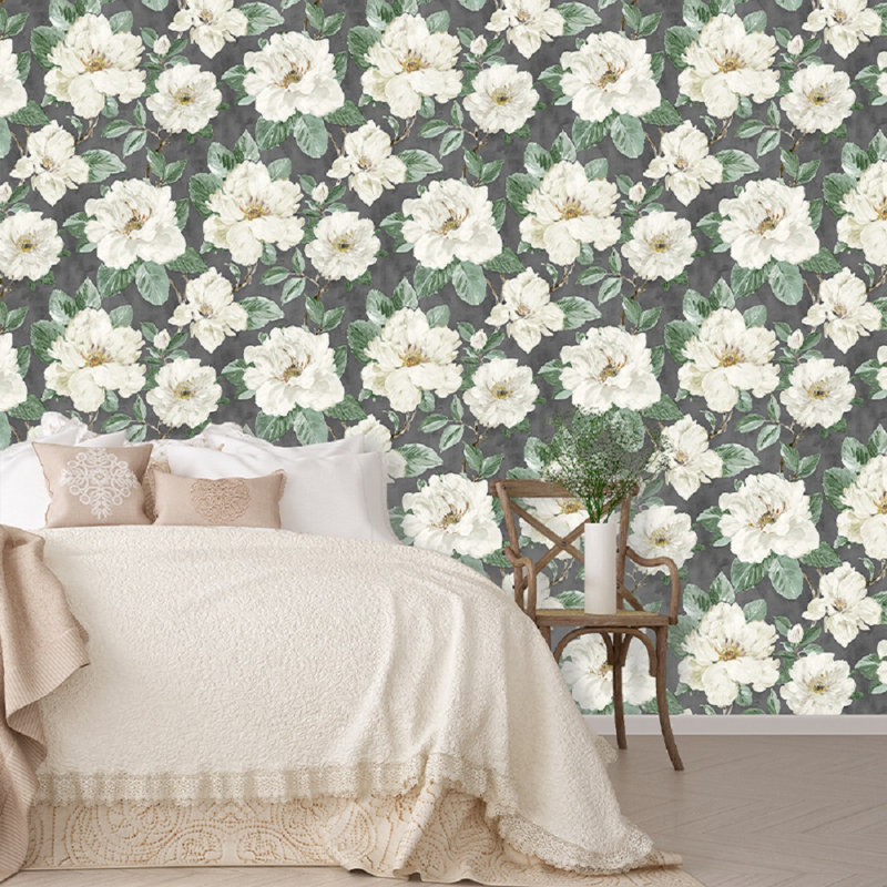 Mariela 10m x 69cm Matte Wallpaper Roll, Dark Grey