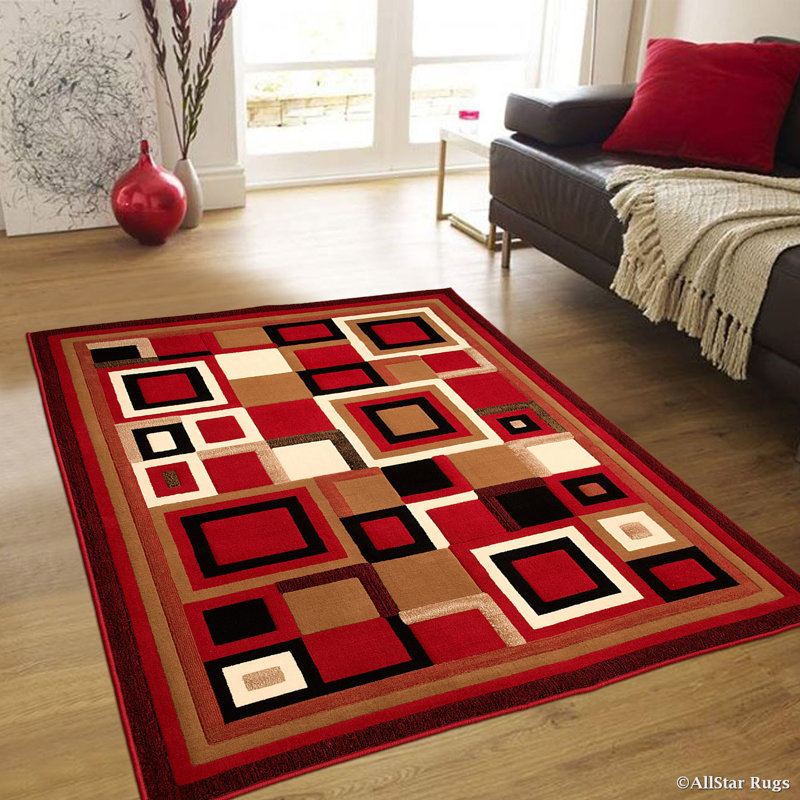 Geometric Indoor Rug, Rectangle 7'9" x 10'5"