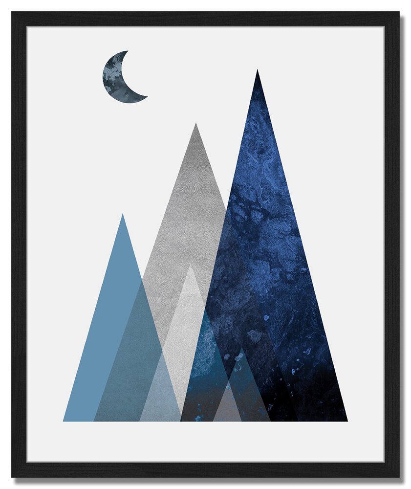 Gerahmtes Wandbild Nordic Mountain von Linsay Macdonald