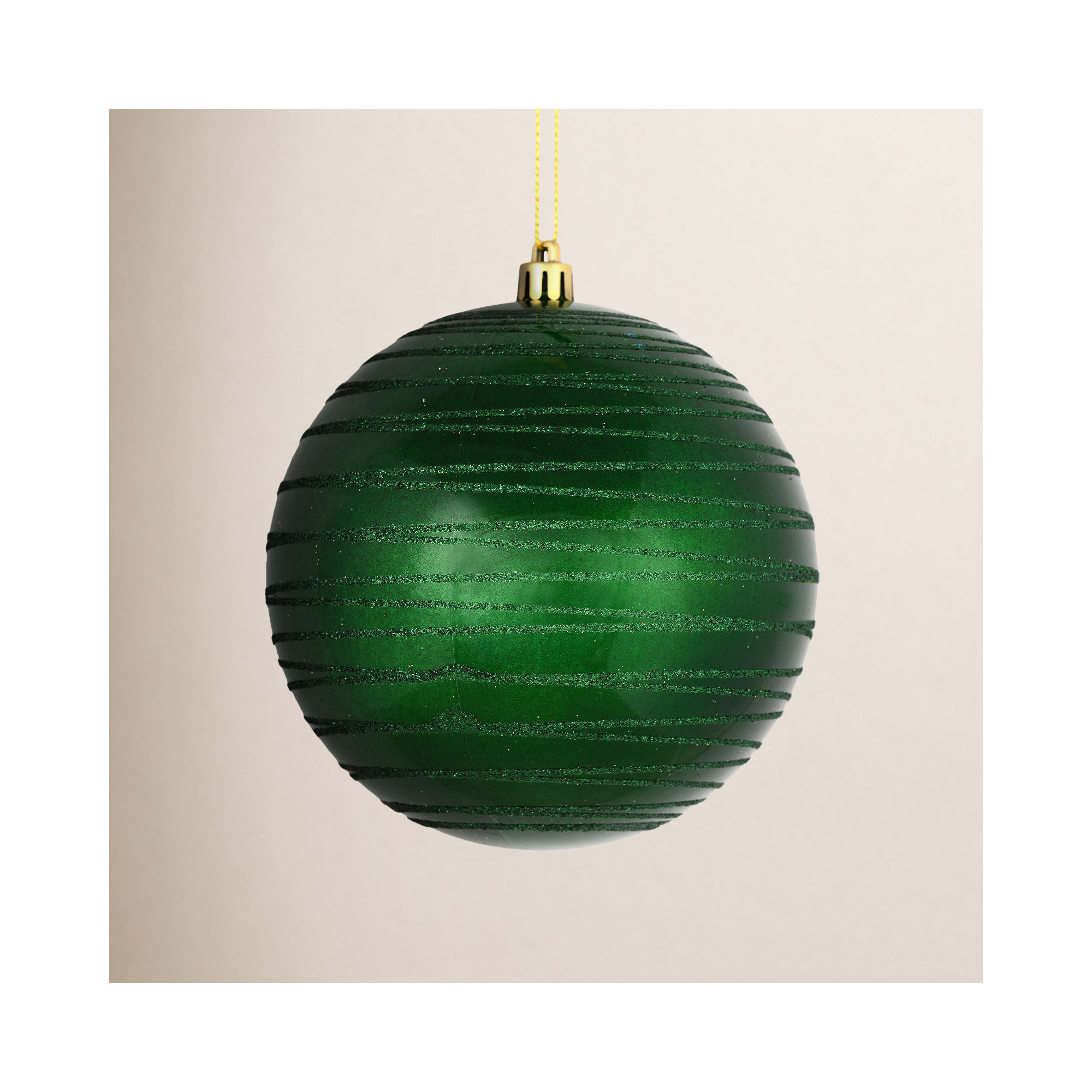 Candy Finish Ball Ornament, Emerald