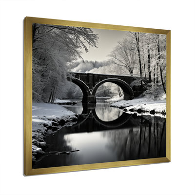 «Bridges Winter Scenery» sur toile