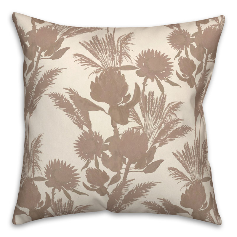 Coussin décoratif en polyester / mélange de polyester, Beige