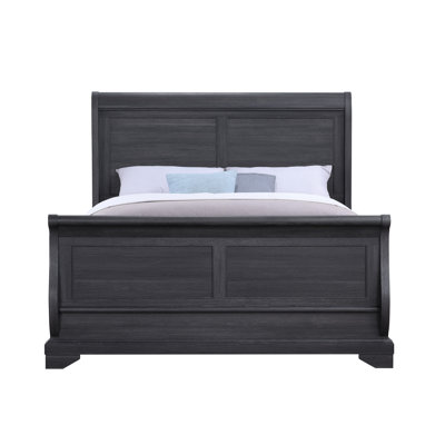 Charcoal Sleigh Bed Frame