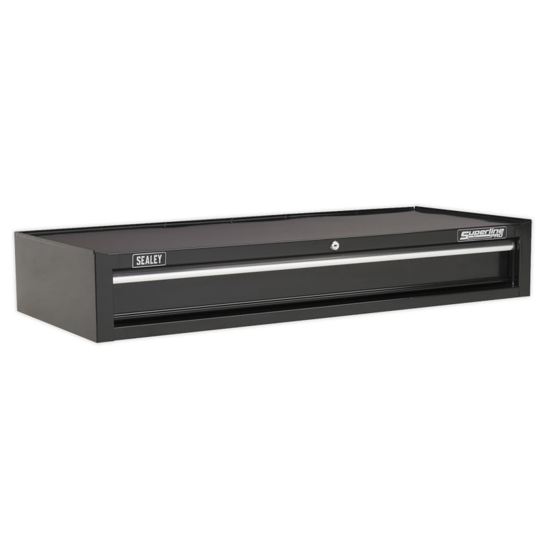 Metal Single Storage Cabinet ( 17cm H x 103cm W x 44cm D), Black