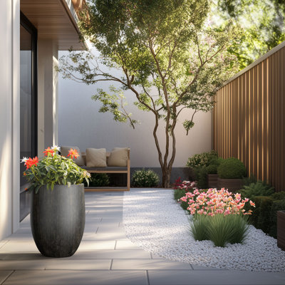Pot à fleurs en ciment Irmelie