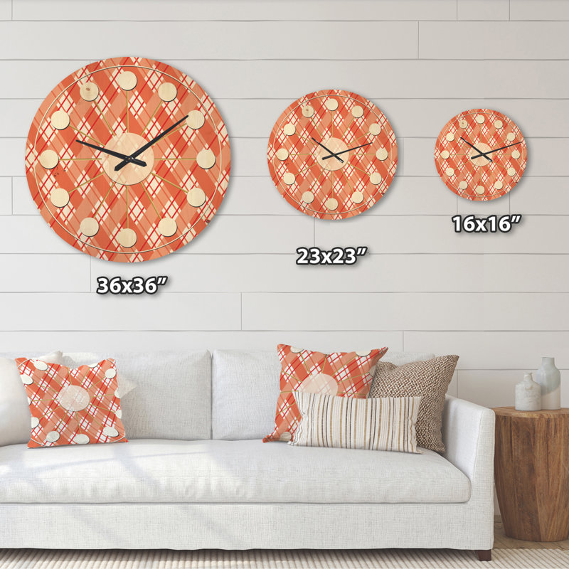 Solid Wood Wall Clock, Large
