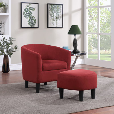 Fauteuil demi-tonneau avec repose-pieds Anges