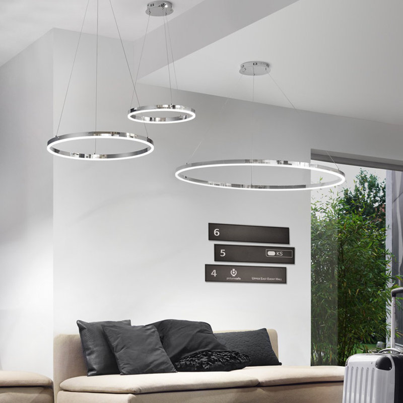 LED pendant lamp Ring 80 dimmable 1, Brown