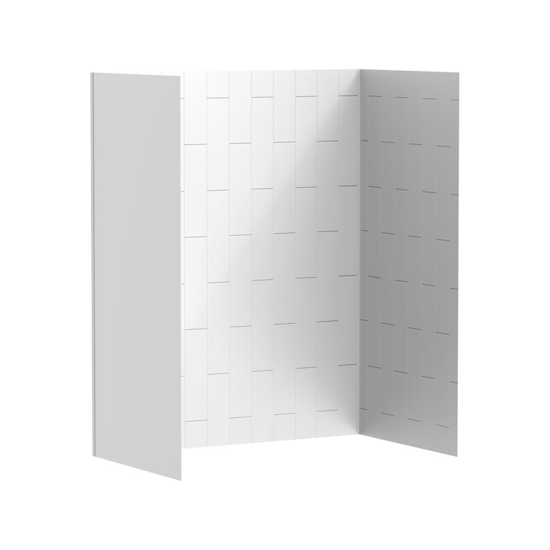 Aspirations murales en plastique / acrylique, H 72 po x l 59,06 po x P 31,5 po, Noir / blanc