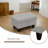 Flannel Storage Ottoman Living Room-2101498992