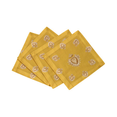 Ex Vote Cotton Sateen Cocktail Napkins