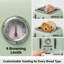 Grille-pain à 4 tranches en acier inoxydable avec fentes de 1,6 po de largeur, grille-pain Bagel rétro avec 6 niveaux de brunissement, dégivrage / bagel / annulation, plateau à miettes amovible-124802730