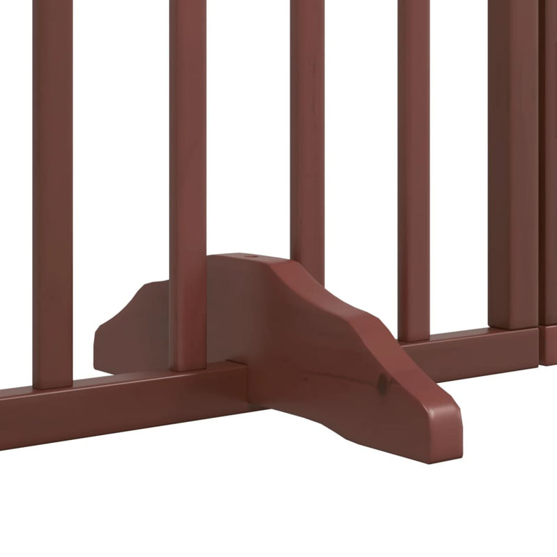 Ziggie Solid Wood Dog House Door, Brown, 60cm H x 320cm W x 2cm D